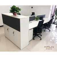 Modèle 2026 le plus populaire, bureau ouvert en bois personnalisé OEM, poste de travail informatique, table pour ordinateur portable moderne KL-099, garantie de 6 ans