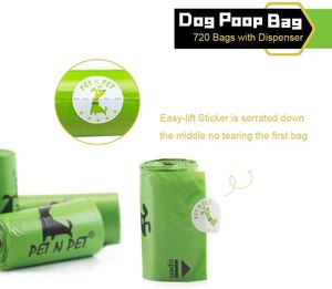 Distributeur de sacs à déjections canines personnalisés, sans parfum, pour la collecte des excréments des chiens, mains libres, avec laisse intégrée, vente en gros - Product Image 3