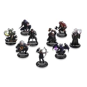 Set de 9 Miniaturas Acrílicas de <span class=keywords><strong>Anime</strong></span> OEM ODM, Figuras de Personajes de Fantasía RPG, Dungeons & Dragons, Pathfinder - Product Image 2