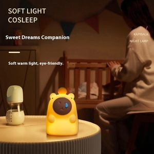 Cabi Bala Modern <b>LED</b> Night <b>Light</b> Warm White Silicone Pat <b>Light</b> for Bedroom Battery-Powered Atmosphere <b>Light</b> Ornaments - Product Image 5