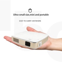 Homan Mini-projecteur vidéo 4K S-60 Smart View DLP Dual-band Wi-Fi Infocus Home Cinéma Lampe LED de jeu sans fil Batterie en option