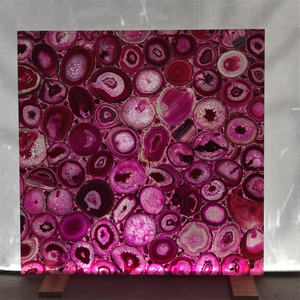 Dalles de pierre onyx rose, pierres semi-précieuses roses, carreaux pour décoration intérieure - Product Image 1