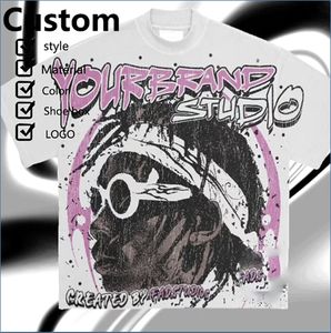 Personalizado de alta calidad fabricante pesado 100% algodón camiseta Streetwear camisetas Pour Hommes 100% algodón gráfico camiseta para hombres - Product Image 4
