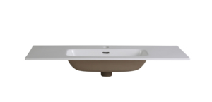 Superior Quality Modern Large Ceramic Topmount Bathroom Sink Faucet Rectangle Widely Used Accessory Drainer Cabinet Basin Type - Product Image 3