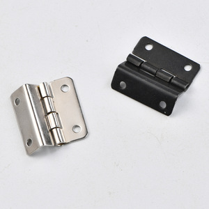 Bisagra Estándar Tipo H de 24 mm x 8 mm, Montaje en Superficie, Hierro, Diseño Minimalista y Duradero para Muebles, Plateado/Negro - Product Image 2