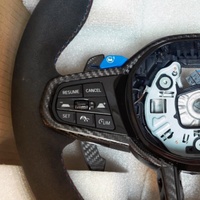 Volant en cuir et fibre de carbone personnalisé CS adapté aux BMW G29 G20 G87 M2 G22 G26 G30 G80 G82 F90 F30 F10 F02 F20 F80 M5 M3