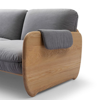 KASARO Canapés uniques de luxe au design minimaliste moderne en forme de L pour salon intérieur