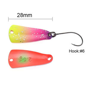 Cucchiaino da <span class=keywords><strong>Trota</strong></span> 2.5g 28mm <span class=keywords><strong>Esca</strong></span> Rigida in Rame Spoon da Torrente <span class=keywords><strong>per</strong></span> <span class=keywords><strong>Trota</strong></span> e <span class=keywords><strong>Persico</strong></span> Reale - Product Image 2