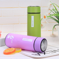Nouvelle bouteille d'eau portable créative en verre de style chinois, cadeau publicitaire, simple, pour étudiants, vente en gros pour grands magasins