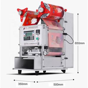 Automatic Vertical Food Tray Sealing Flushing Packing Manual Desktop Fast Food Tray Sealing Machine for Plastic <b>Containers</b> - Product Image 6