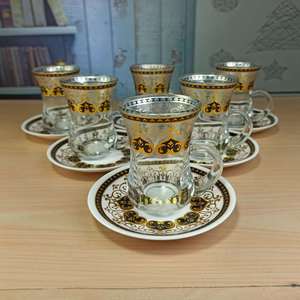 Arabo set <span class=keywords><strong>da</strong></span> <span class=keywords><strong>caffè</strong></span> di <span class=keywords><strong>disegno</strong></span> in oro <span class=keywords><strong>tazza</strong></span> di tè <span class=keywords><strong>tazza</strong></span> di vetro e piattino set etiope insieme della <span class=keywords><strong>tazza</strong></span> di <span class=keywords><strong>caffè</strong></span> - Product Image 6