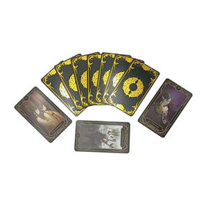 Op maat gemaakte luxe tarotkaarten met achterprint, verguld papier, traditionele empowerment, creatieve inspiratie, symboliek, numerologie - Product Image 2