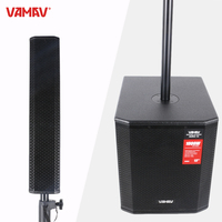 VAMAV Bocinas Profesional  AURA 12,500W RMS, Efectos DSP, Clase D, Altavoz Columna Activo de 12", compatible con BT, USB y Mic