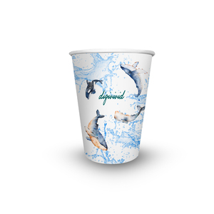 Gobelet en papier à paroi simple de 12 oz imprimé sur mesure, jetable et anti-fuite avec revêtement PE intérieur, qualité alimentaire, recyclable pour thé au lait - Product Image 5