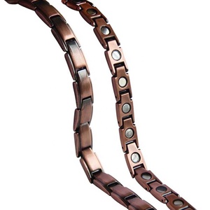 Bracciali Terapeutici in Rame Puro <span class=keywords><strong>con</strong></span> Magneti per Donne, Gioielli BioMagnetici per Artrite e Mal di Schiena - Product Image 5