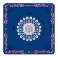 Tapis de jeu de mahjong portable et enroulable, doux, anti-bruit, pour le mahjong américain