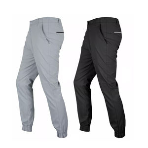 Logo OEM brodé personnalisé pour hommes en sergé à séchage rapide ceinture extensible évacuant l'humidité pantalon de golf style jogger - Product Image 1