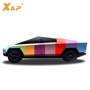 Fortesla cybertruck TPU phim màu tùy chỉnh siêu sáng kim loại vàng hồng Tắc Kè Hoa Trắng đỏ/Trắng xanh/vàng trắng - Product Image 6