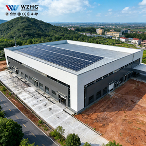 Entrepôt industriel à ossature en acier transparente et imperméable avec poutres en H robustes pour le stockage de machines lourdes, durée de vie de 50 ans - Product Image 1