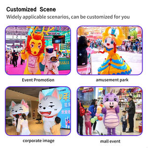 Adedi 1 adet komik karikatür karakterler pembe Labubu maskot performans kıyafet kostüm özel Labubu kostüm yetişkin - Product Image 6