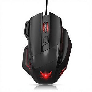 Ratón Mecánico para Juegos, Eléctrico, para PS2, con Seguimiento Óptico, 7 Teclas, Luz Intermitente de Colores, para Escritorio - Product Image 1
