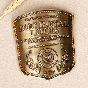 Nhà Máy Bán tự dính vàng sáng dập nổi cong nhôm kim loại dán rượu rượu nước hoa chai nhãn nhôm nhãn - Product Image 2