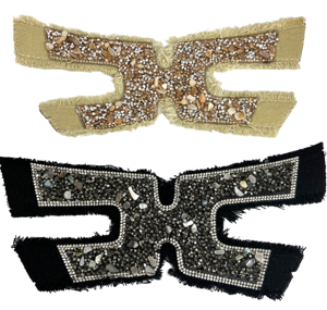 Sandales de travail pour femmes, confortables, respirantes, durables, avec décorations en TPU, clips pour chaussures, strass - Product Image 1