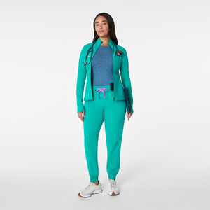 Giacca <span class=keywords><strong>Medica</strong></span> da Infermiera Personalizzata da Donna, Slim Fit, Sportiva, con Zip Intera, Traspirante, Taglia <span class=keywords><strong>XL</strong></span> - Product Image 2