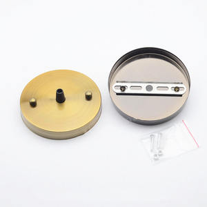 <span class=keywords><strong>Punta</strong></span> de sartén de techo, disco sentado, chasis de hierro forjado, base de candelabro para restaurante, accesorios de fijación de iluminación - Product Image 4