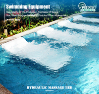 Lit d'hydrothérapie flottant ergonomique en acrylique Water Faery pour piscine et spa, conçu pour une relaxation et un confort complets du corps