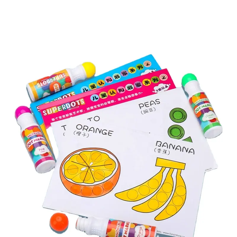 Superdots Kinderen Onderwijs Leren Magic Tekentafel Mooie Afdrukken Binding Activiteit Boeken Voor Dot Markers Art Set Briefpapier