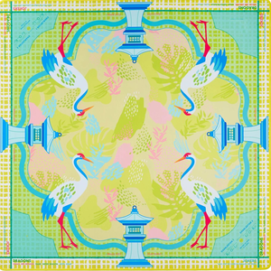 Matras Hampton Neoprena Hijau Biru Lembut Terbaru 33x33" Permukaan Halus Matras Mahjong Hampton Amerika untuk Permainan Mahjong - Product Image 1