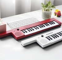 Kids Electric Piano Keyboard 37 Keys Keytar, Musical Instrument, Portable Electronic Pianos Toy for Girls Child Beginners