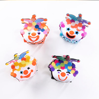 Pince à cheveux créative en forme de clown de dessin animé, faible MOQ, mignonne pince à cheveux de clown souriant de cirque, accessoires de mode pour femmes, personnalité et individualité