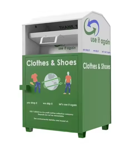 Papelera para donar ropa de iglesia y sin fines de lucro con candado para campañas comunitarias y sitios de Bancos de Alimentos - Product Image 6
