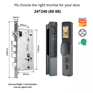 Cerradura Inteligente Totalmente Automática con Cámara e Intercomunicador Activo para Puertas de Madera con Desbloqueo por Huella Dactilar, Contraseña y Control Remoto Tuya - Product Image 3