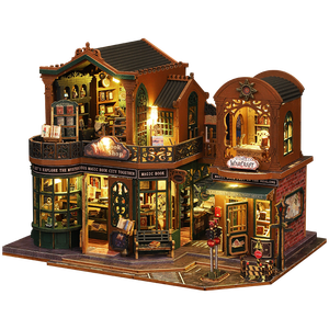 DIY Cottage <span class=keywords><strong>en</strong></span> <span class=keywords><strong>Bois</strong></span> Twilight Bookstore : Modèle de Maison Jouet à Assembler Soi-même, Serre-livres, <span class=keywords><strong>Puzzle</strong></span> <span class=keywords><strong>3D</strong></span> <span class=keywords><strong>en</strong></span> <span class=keywords><strong>Bois</strong></span> - Product Image 5