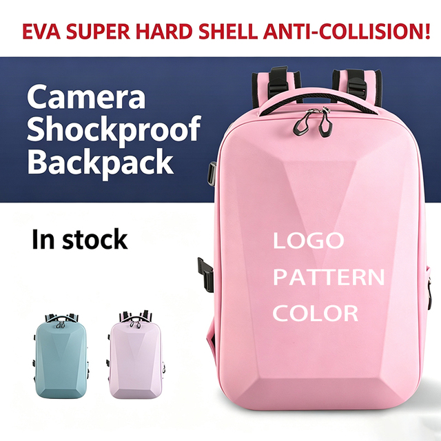 Factory Wholesale Custom Unisex Digital Gear Camera Bags EVA Hardshell Camera Backpack Case for DSLR/SLR/Mirrorless Photography