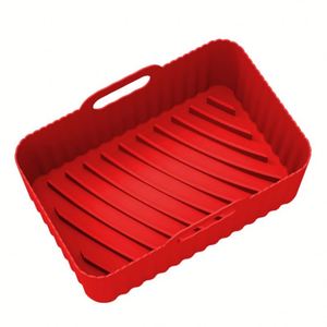 Olla de silicona para freidora de aire Premium USSE, freidoras de aire seguras para alimentos, accesorios para horno, reemplazo de papel de revestimiento de pergamino inflamable - Product Image 1