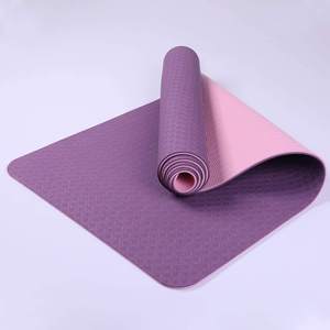 Colchoneta de yoga ligera de espuma TPE de 10 mm, portátil, gruesa, acolchada, para ejercicios de fitness, con textura antideslizante para pilates - Product Image 6