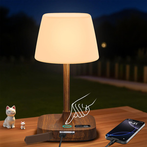 Lámpara de Noche para Dormitorio, Lámpara Táctil Regulable con 3 Colores y 5 Niveles de Brillo, Lámpara de Mesa para Bebés, Lámpara de Noche Recargable Portátil - Product Image 2