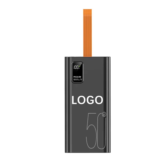High Capacity 20000mah Powerbank PD22.5W Quick Charging Power Banks 40000mah USB-C Output Battery Mobile Power Bank With Light