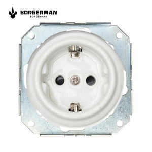 平齐安装德国陶瓷电气墙插座，无框架 - Product Image 2