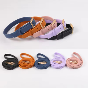 Kit de promenade pour chien OEM d'usine en gros avec collier, laisse et distributeur de sacs à déjections, kit de démarrage réglable pour petits et moyens chiens - Product Image 1