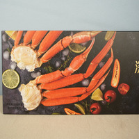 Boîte d'emballage personnalisée pour 1000l de fruits de mer frais et céréales, en carton pliable en papier couché mat, conforme ISO22000, en matériau recyclé