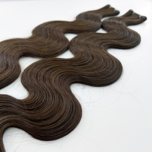 Extensiones de cabello SHE 100 Remi Genius Weft Extensiones de tejido de microcuentas invisibles sin costuras Texturas personalizadas Rizos ondulados - Product Image 2