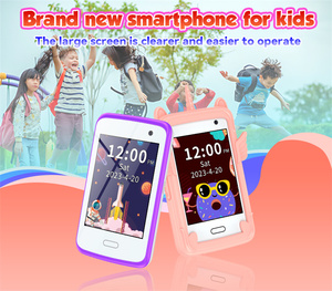 Giáng Sinh Quà A17 Màu Hồng Trẻ Em Mini Điện Thoại Đồ Chơi 2.8Inch Màn Hình Cảm Ứng 700MAh Pin Lớn 19 Câu Đố Trò Chơi Điện Thoại Thông Minh Cho Trẻ Em - Product Image 3