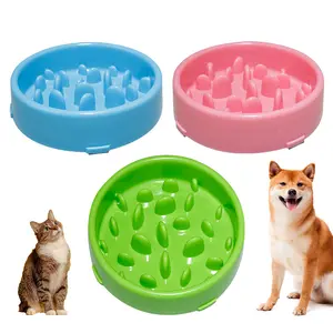 Meilleure vente Amazon mangeoire Durable pour animaux de compagnie, non toxique, bol pour chien à alimentation lente, dispositif Anti-étouffement, mangeoire pour chien