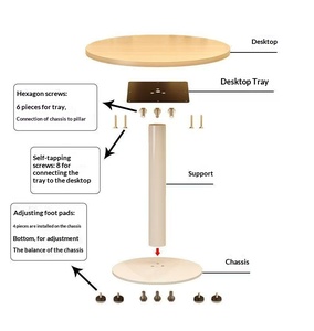 Mesa de Comedor Comercial Moderna con Tapa de Madera Cuadrada y Patas de Metal para Restaurante, Cafetería, <span class=keywords><strong>Bistro</strong></span>, Cocina, Oficina - Product Image 5