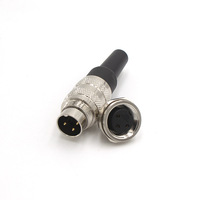 Connecteur Circulaire d'Aviation M16 Étanche IP67, 3, 5 ou 6 Broches, en Cuivre, à Visser, pour Montage sur Panneau, pour Alimentation Industrielle